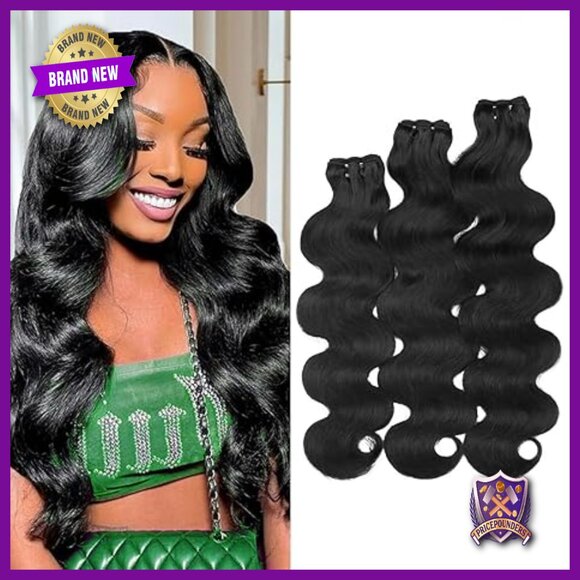 Raw Human Hair Extensions 22 24 26 Inches Body Wave Double Weft Reusable